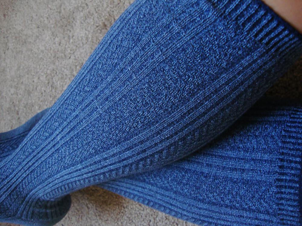 10P Purple Knee High Socks
