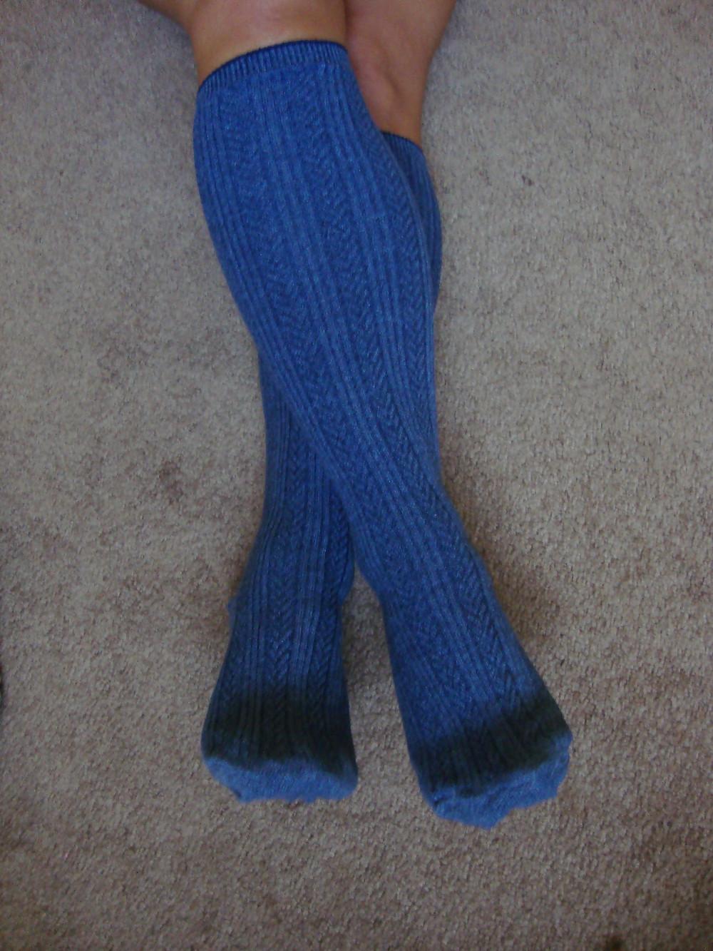 10P Purple Knee High Socks
