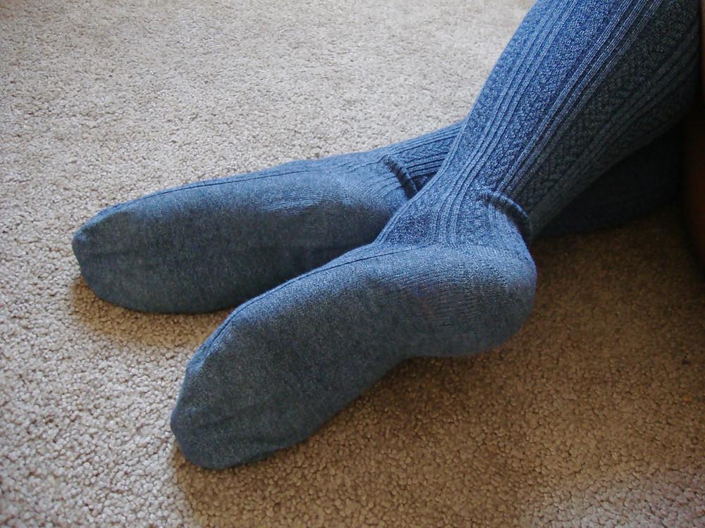 10P Purple Knee High Socks