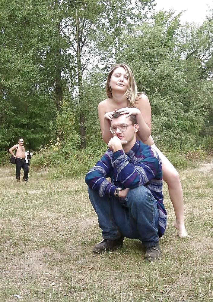 9P Nude wife and her humble husband