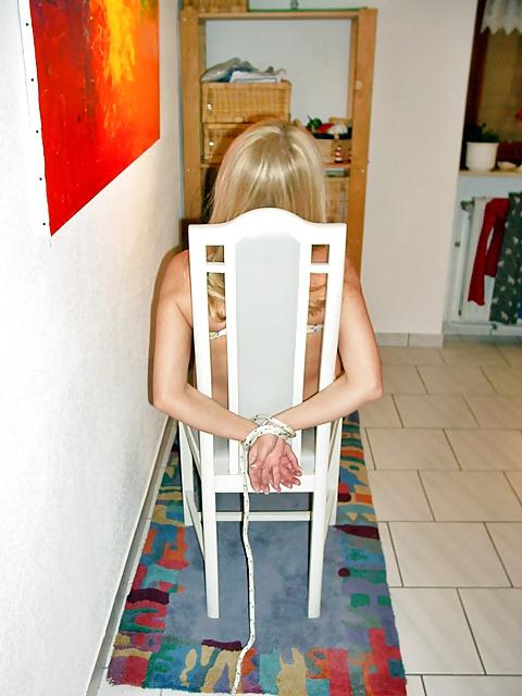 25P Chair Bondage - Sluts Tied and Exposed 