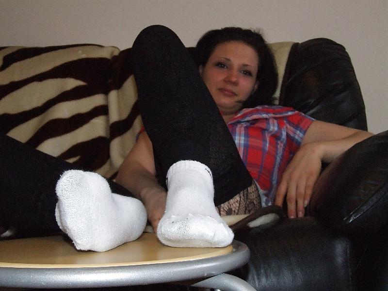 21P White Nike socks