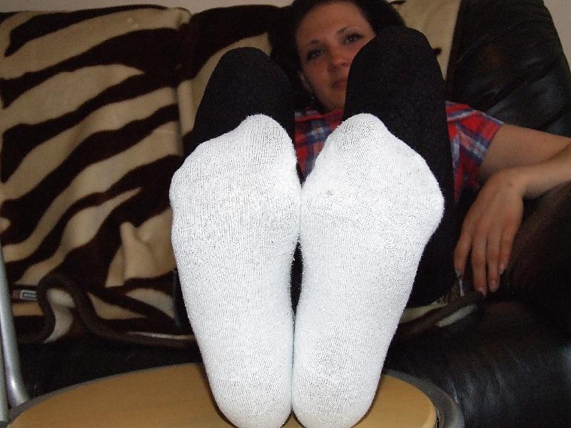 21P White Nike socks