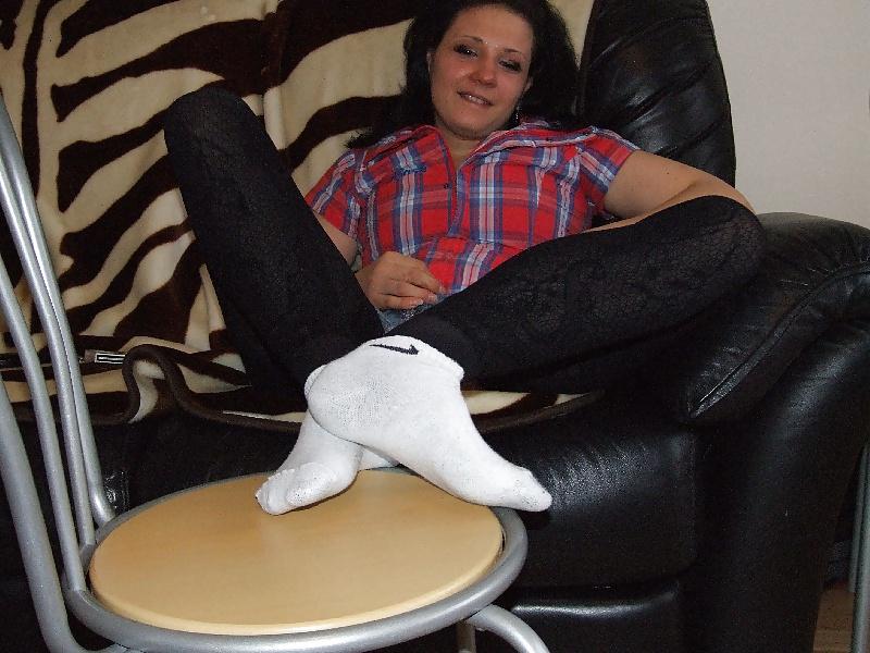 21P White Nike socks