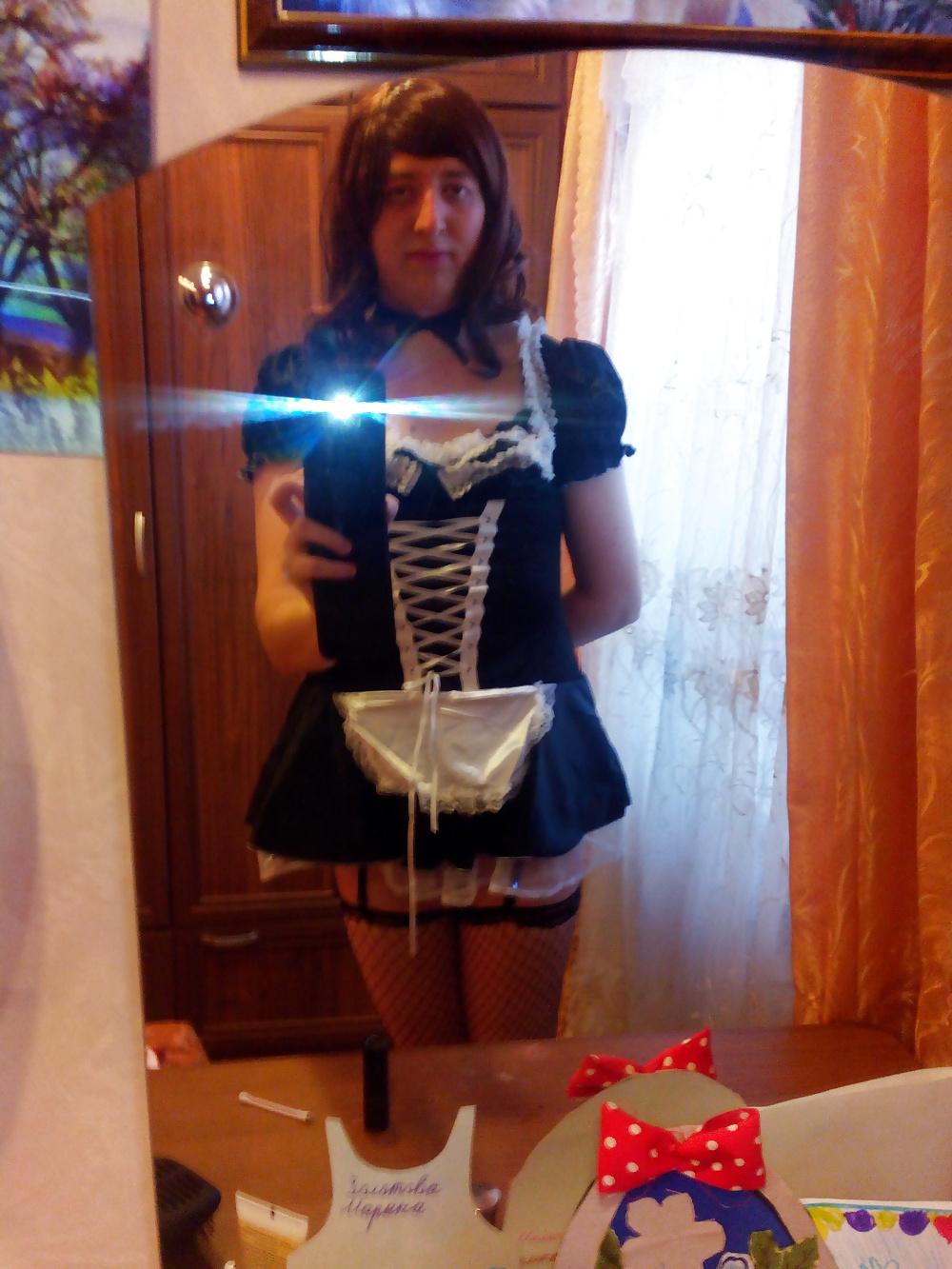 14P Maid in the chastity belt