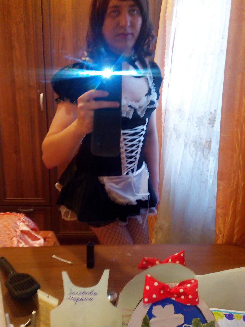 14P Maid in the chastity belt