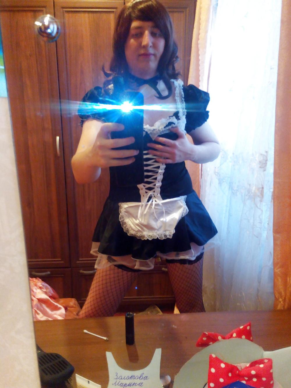 14P Maid in the chastity belt