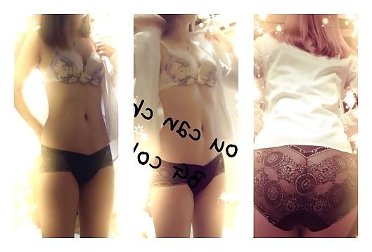 25P Korean Slut Wife Catherine Pose For Her Husband