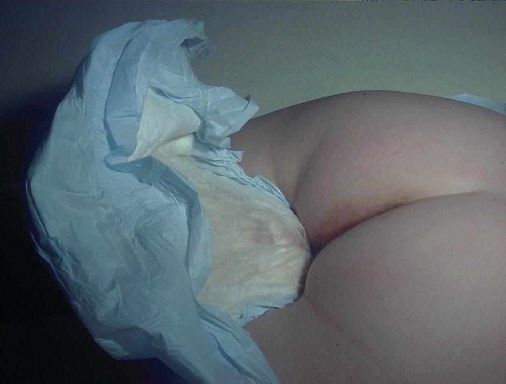 21P Blond Woman: Diaper Bondage