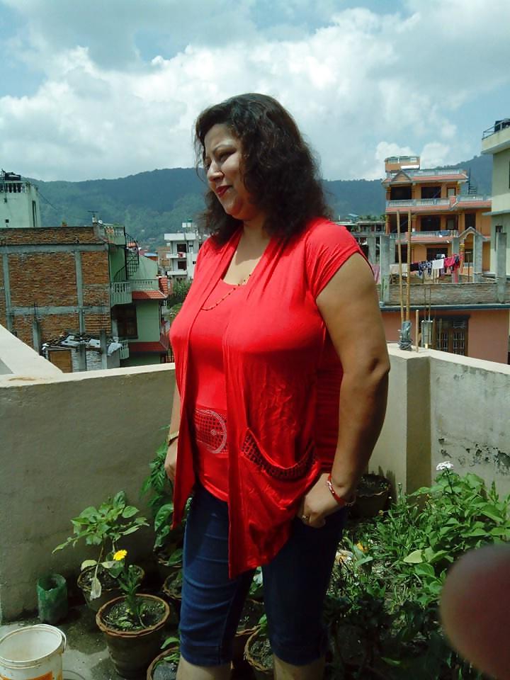 7P Sexy nepali mom ROSANI with her huge boobs