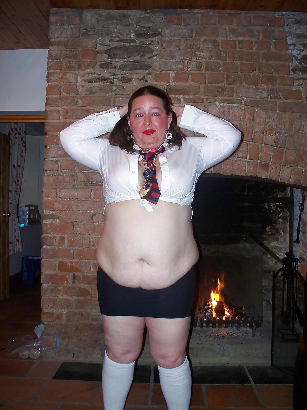 14P Fatty Tries to Be a Sexy Schoolgirl