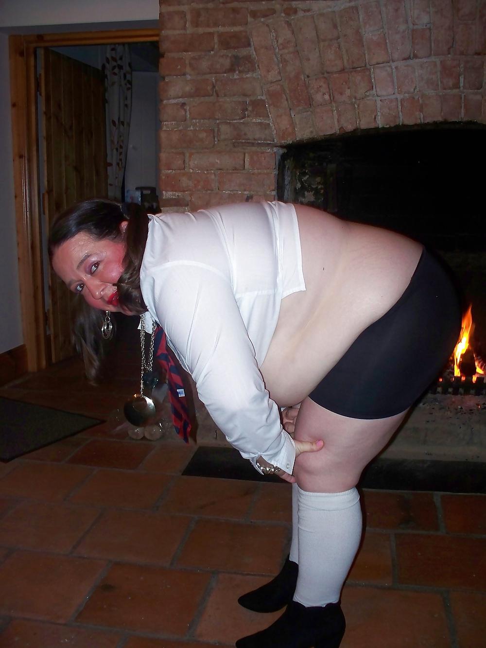 14P Fatty Tries to Be a Sexy Schoolgirl