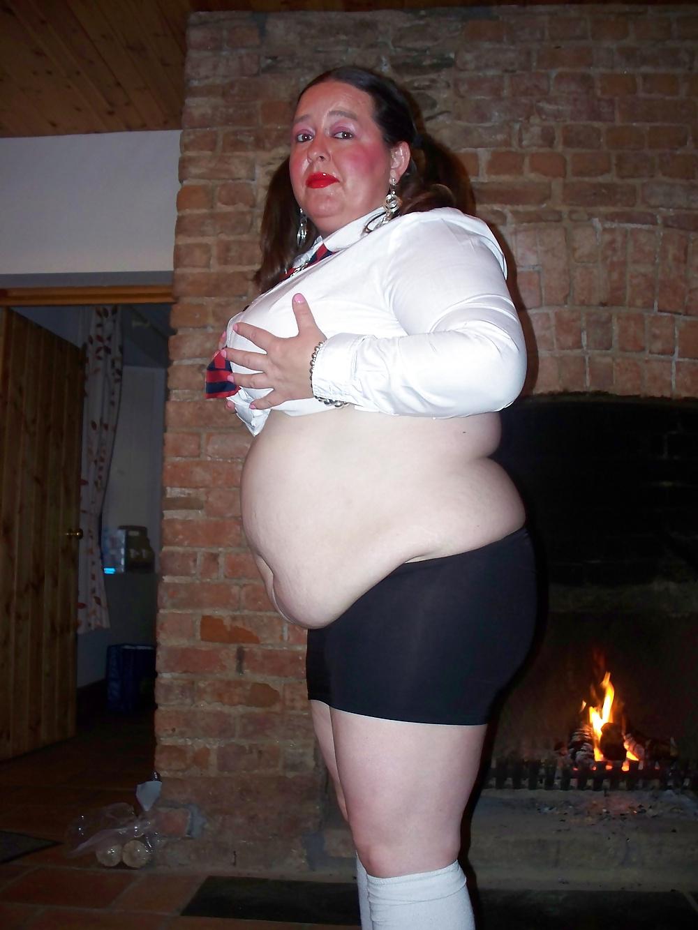 14P Fatty Tries to Be a Sexy Schoolgirl