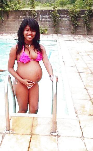 4P Ebony teen pregnant