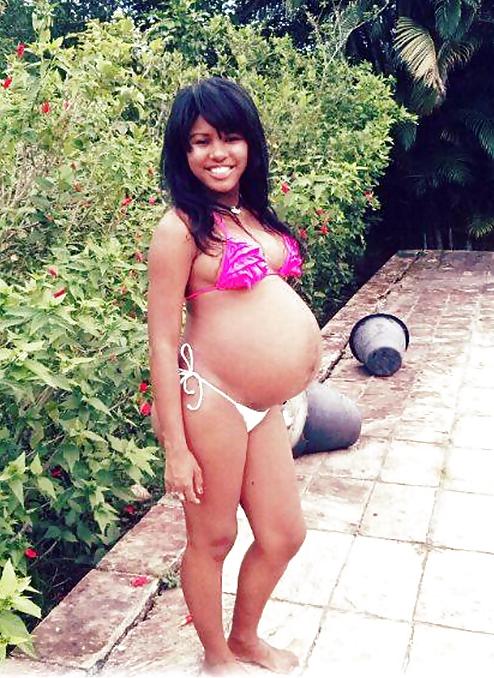 4P Ebony teen pregnant