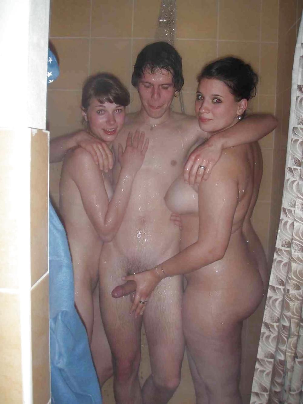 13P Awesome Shower Threesome