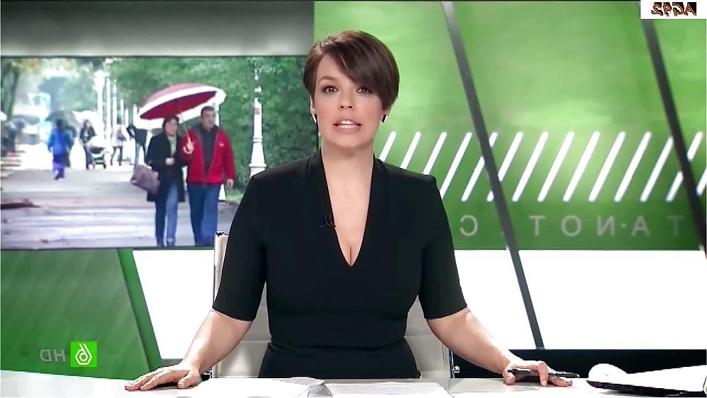 24P Spanish women newscasters big boobs