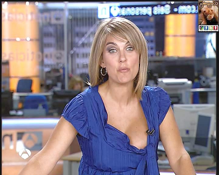 24P Spanish women newscasters big boobs
