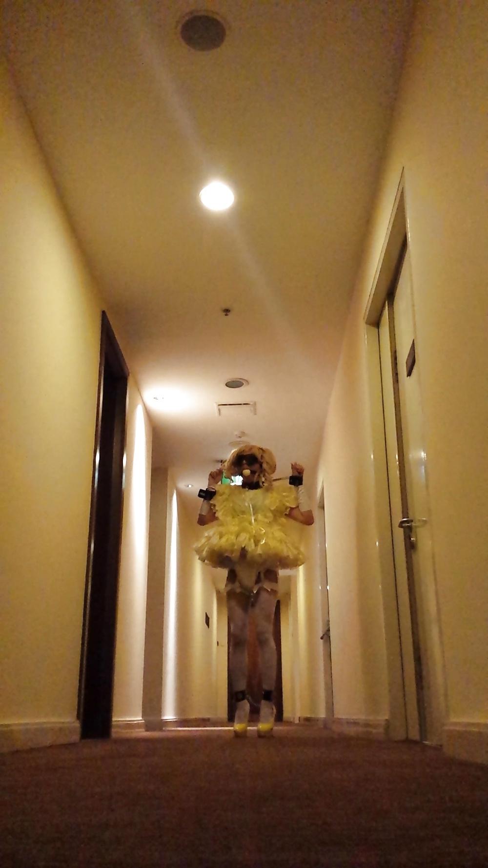 17P Asian Sissy maid in Yellow