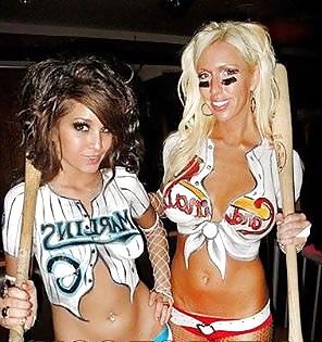 13P Baseball Bodypainted Babes.