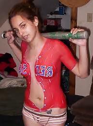 13P Baseball Bodypainted Babes.