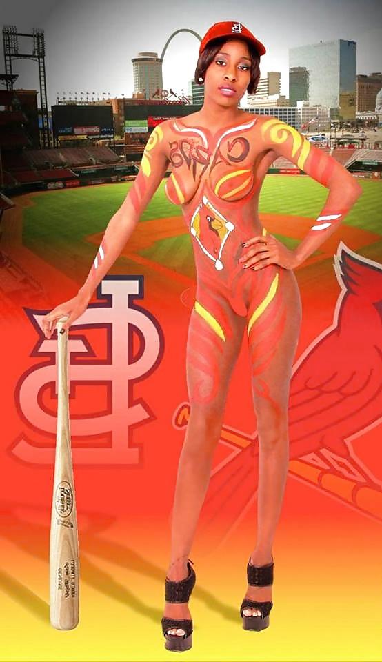 13P Baseball Bodypainted Babes.