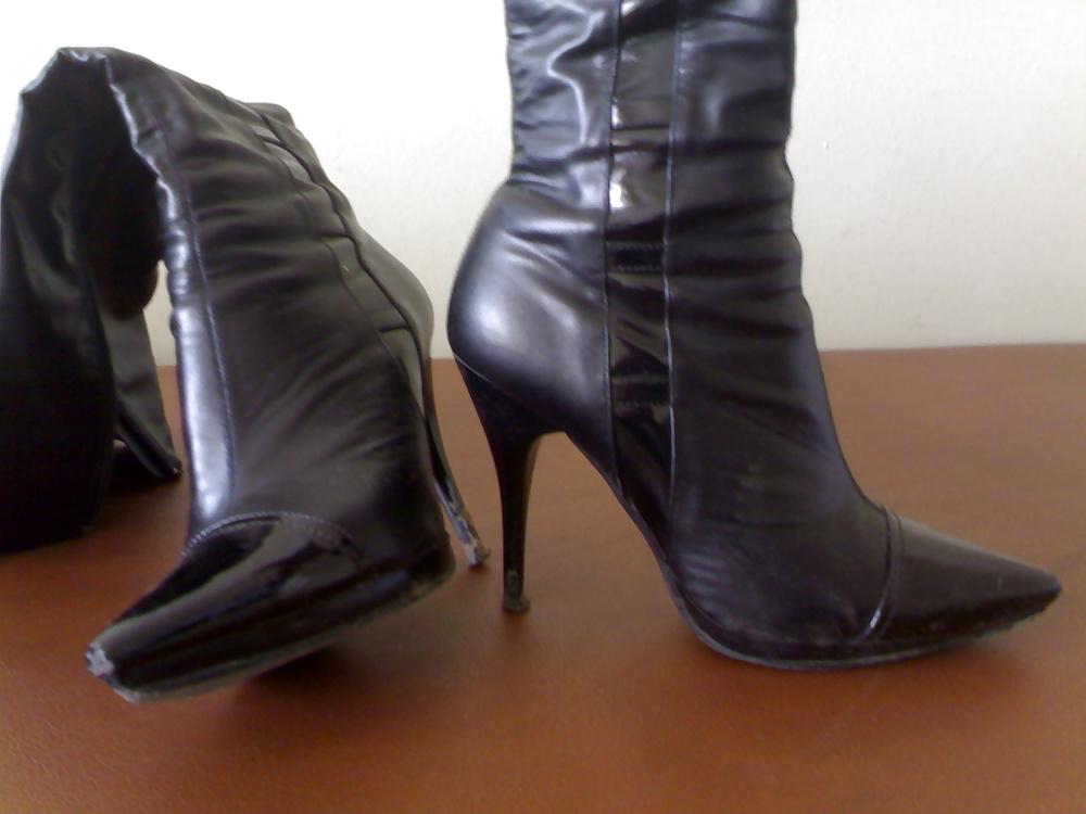 5P Cum on sexy boots on heels