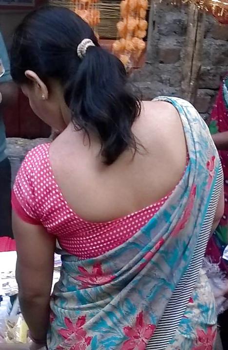 17P Blouse back of Indian moms