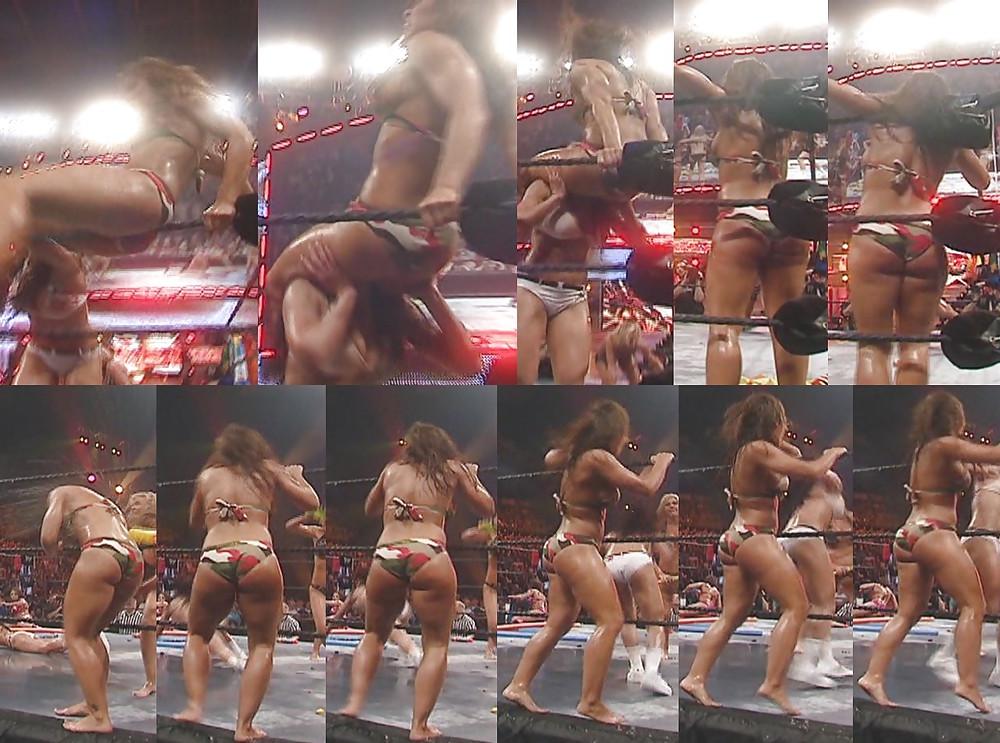 19P WWE TNA diva Mickie James big ass and big tits