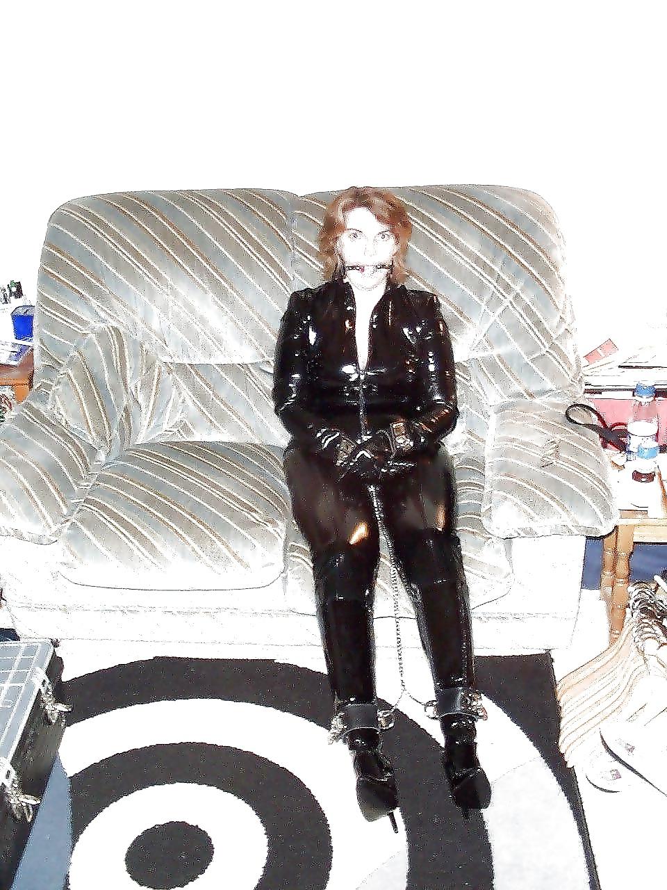 10P Shiny Squeaking Creaking PVC Catsuits.
