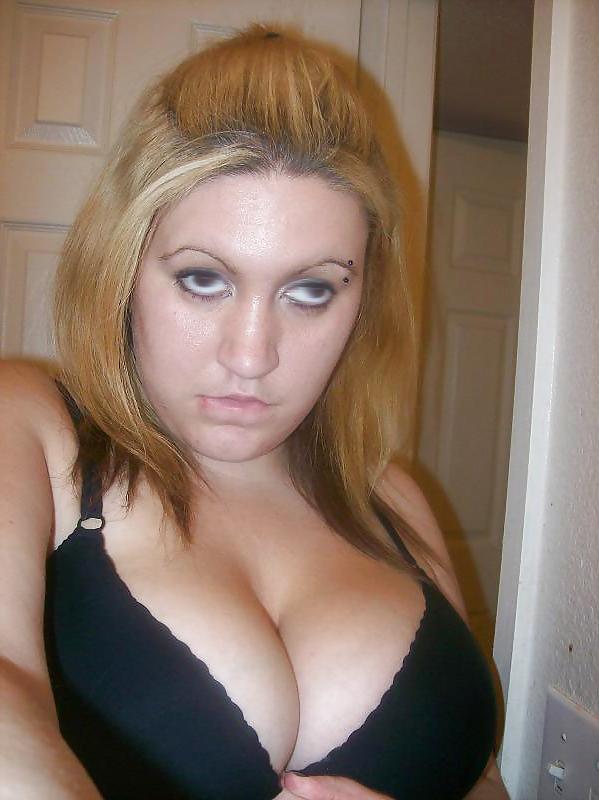15P Chubby Blonde with big tits plays and sucks cock