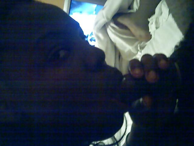 13P Ebony babe ready for action