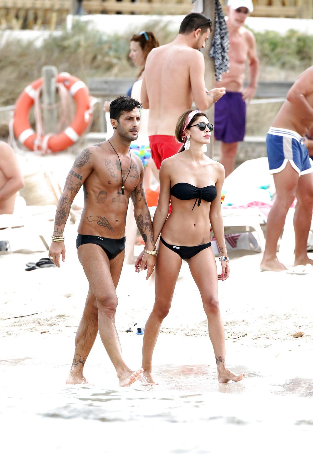 25P Belen Rodriguez bikini candids in Formentera Spain