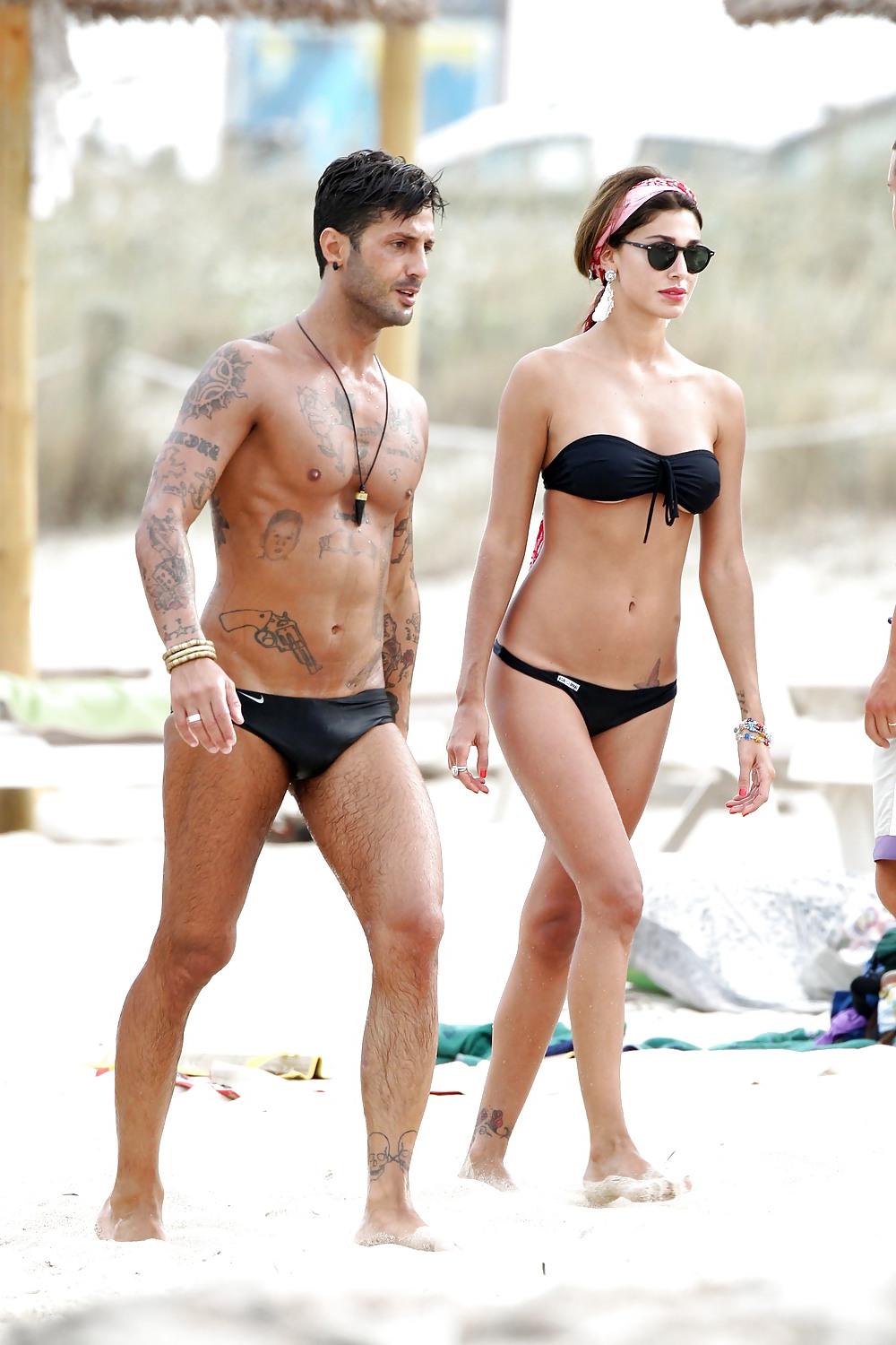 25P Belen Rodriguez bikini candids in Formentera Spain