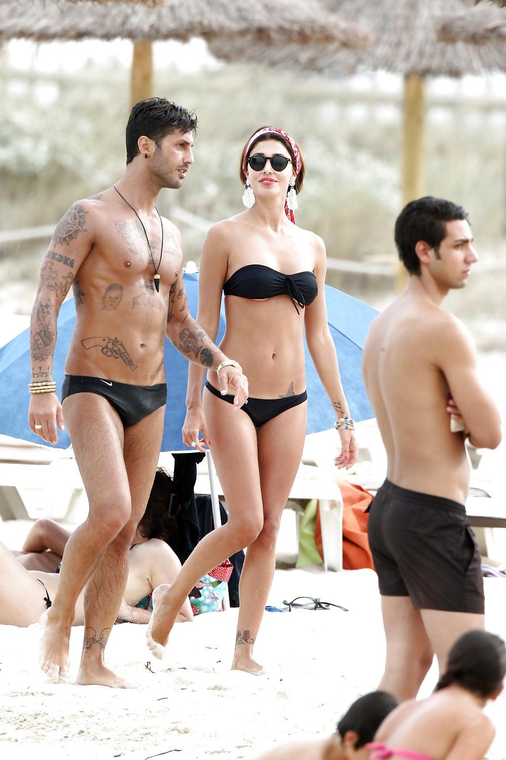 25P Belen Rodriguez bikini candids in Formentera Spain