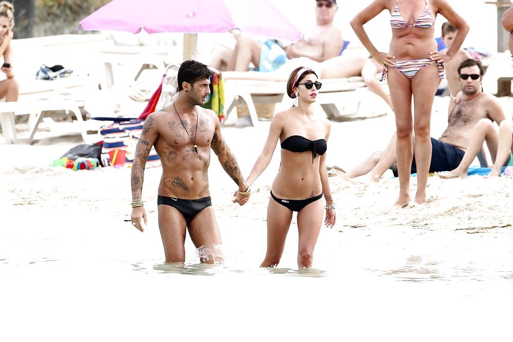 25P Belen Rodriguez bikini candids in Formentera Spain