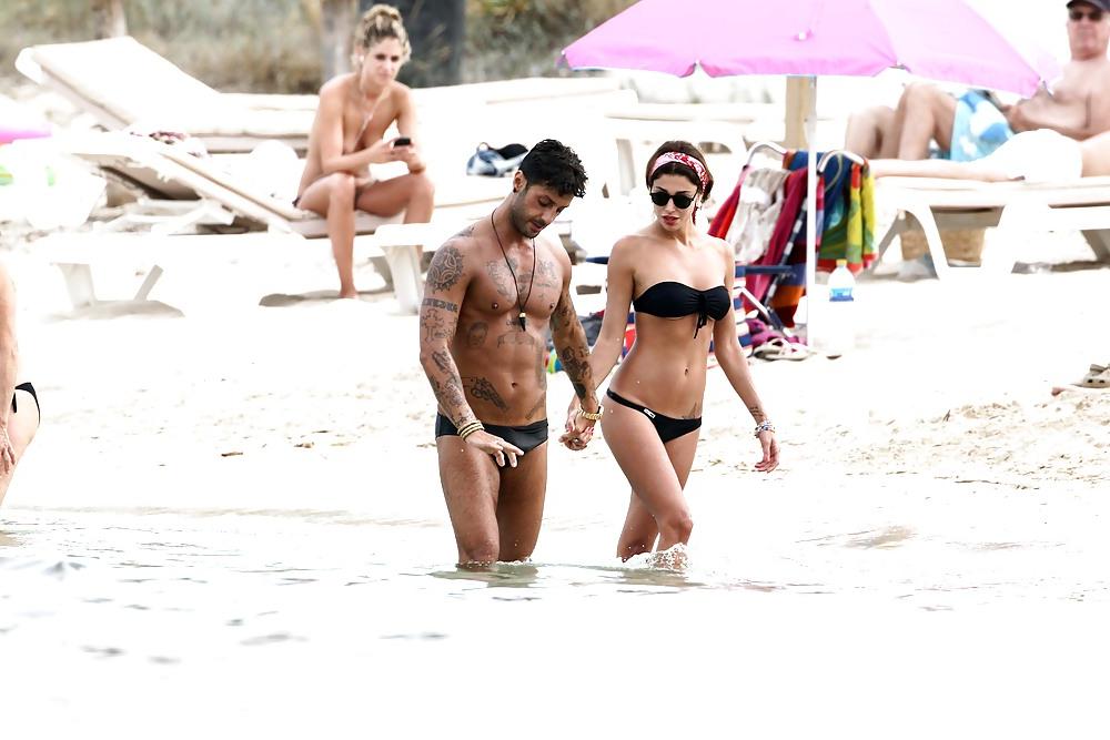 25P Belen Rodriguez bikini candids in Formentera Spain