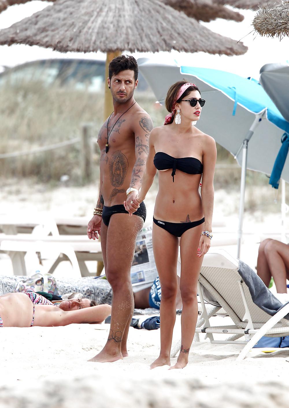 25P Belen Rodriguez bikini candids in Formentera Spain