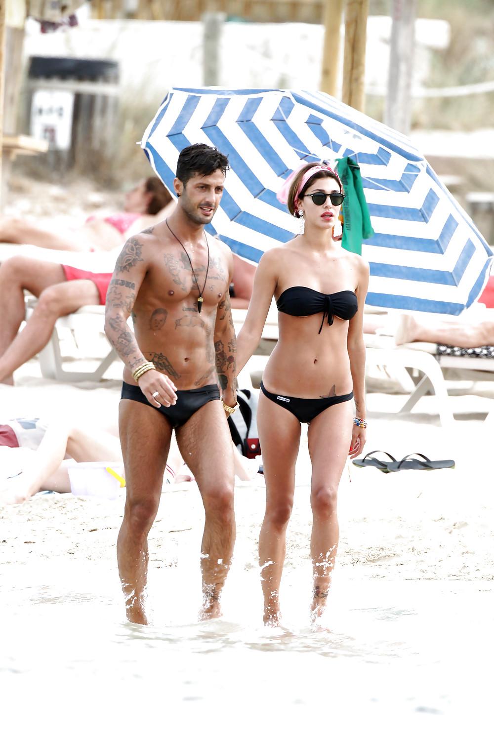 25P Belen Rodriguez bikini candids in Formentera Spain