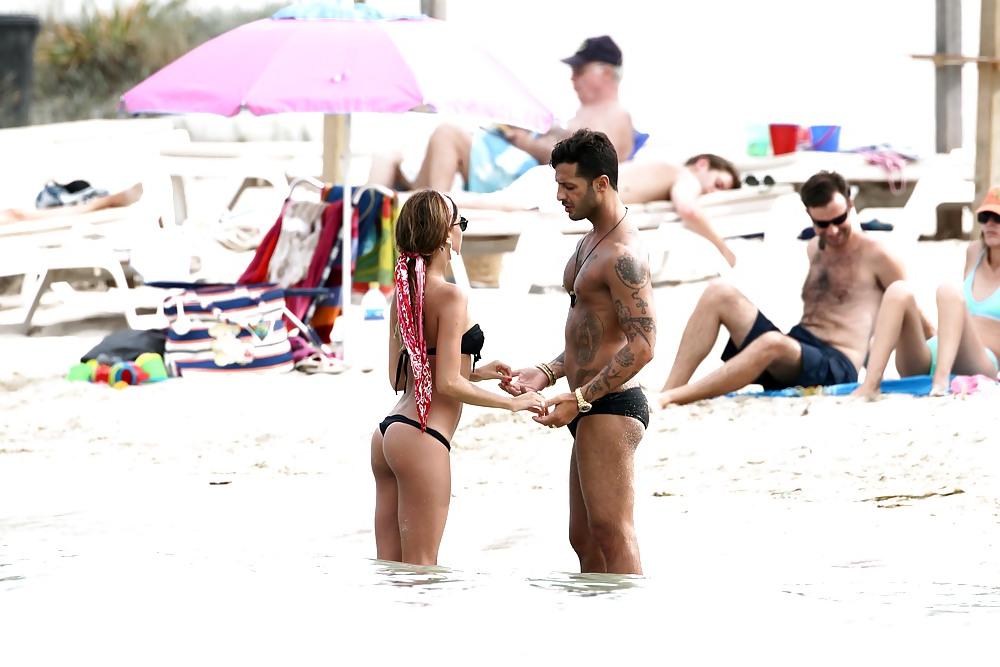 25P Belen Rodriguez bikini candids in Formentera Spain