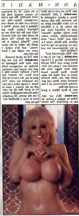 15P Vintage big boobie girl Ann Marie
