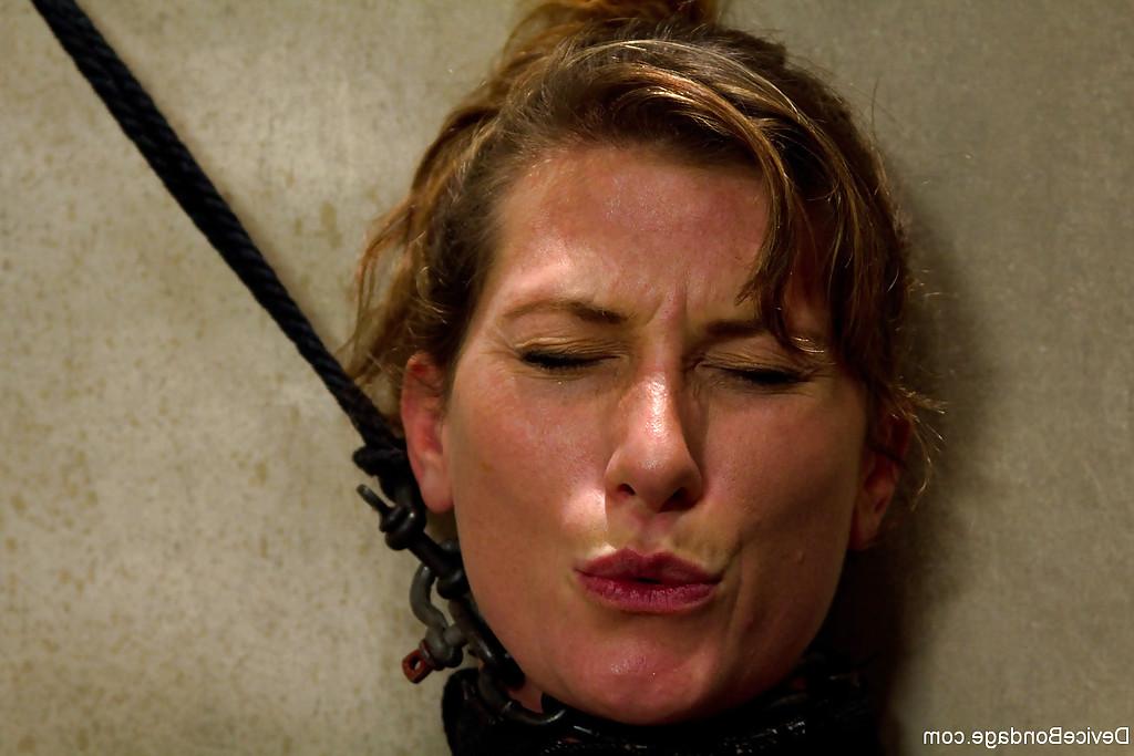 16P A straight jacket restrained Ariel X receives electroshock on bald pussy