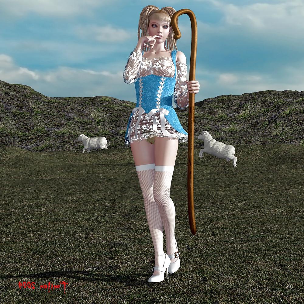 25P Hot 3d toon babes