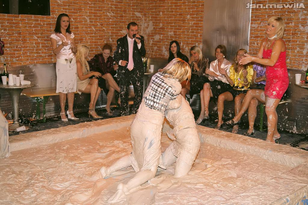 16P Seductive european fetish lady Tatiana Milovani is into messy catfight