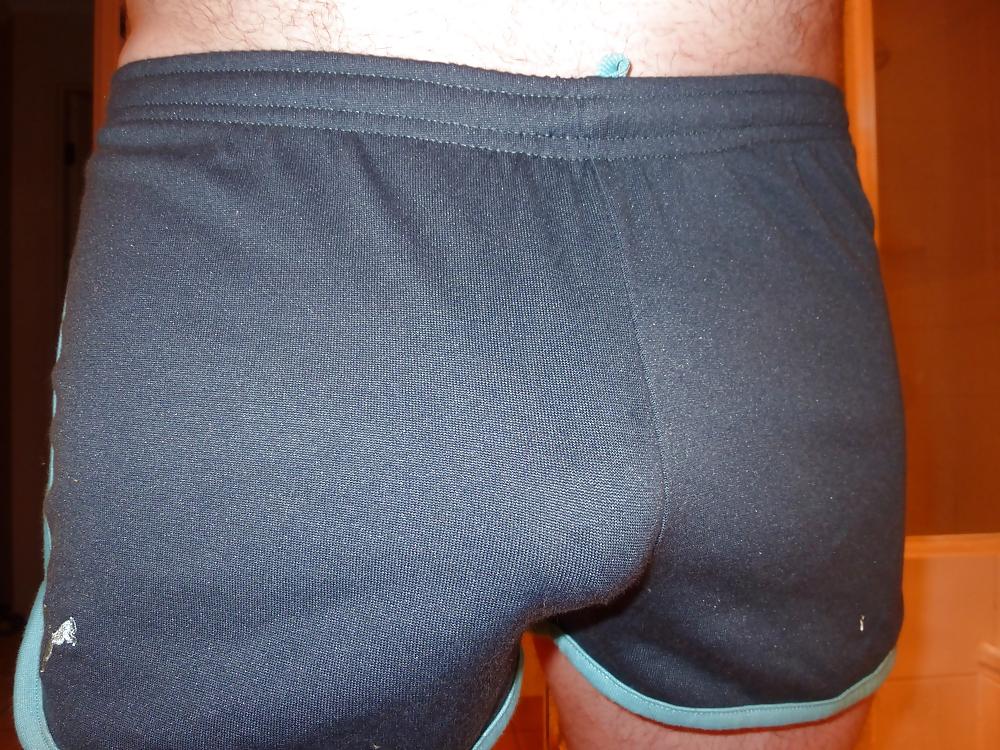 24P Showing some sporty shorts socks stuff 
