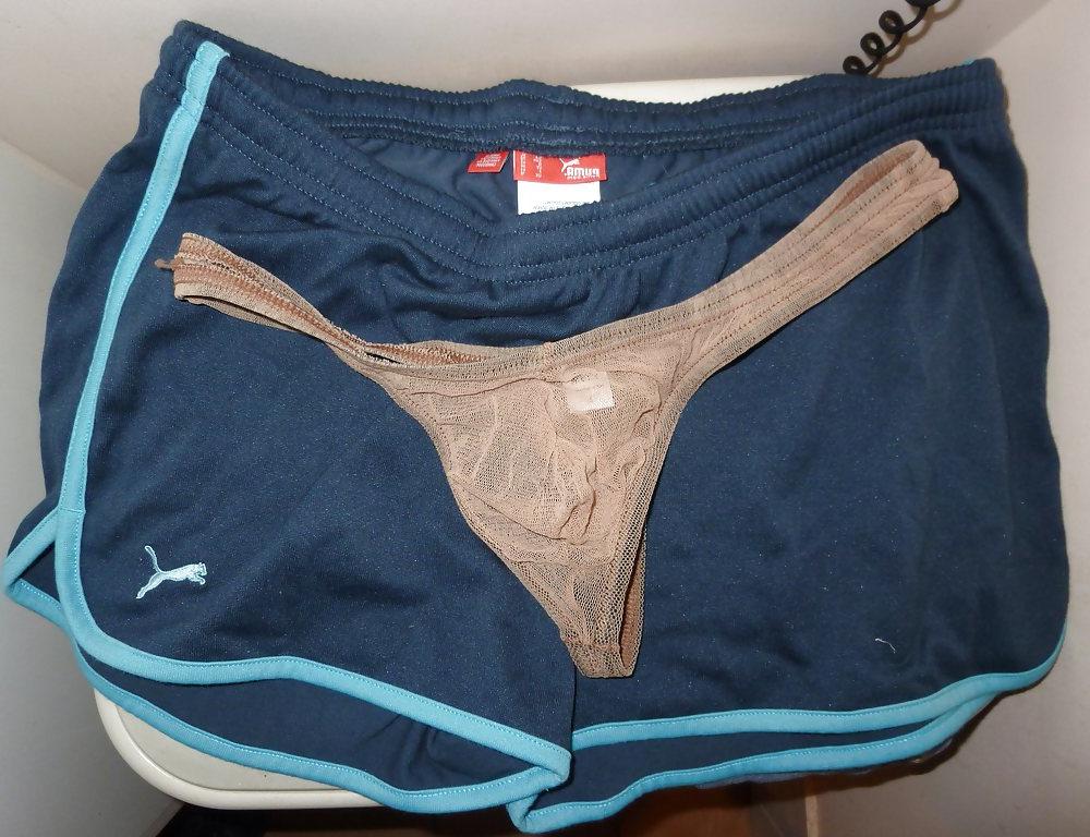 24P Showing some sporty shorts socks stuff 