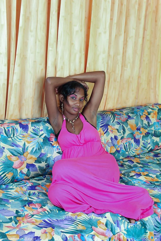 16P Lovely Indian busty babe Sunita stripping and spreading her legs