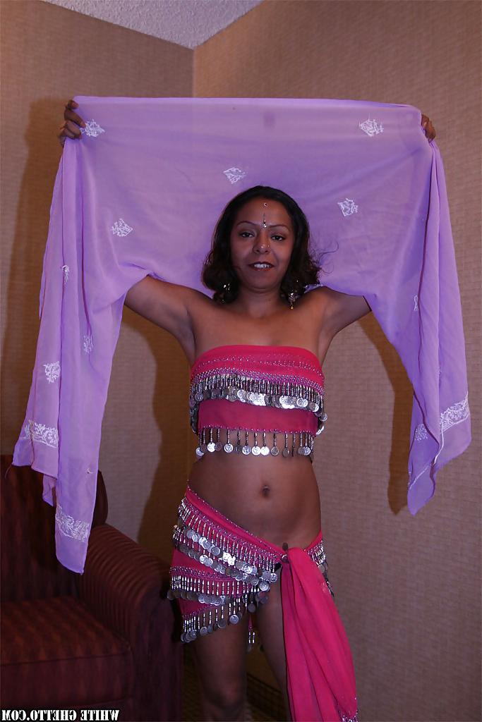 16P Lecherous indian lady revealing her small tits and pussy