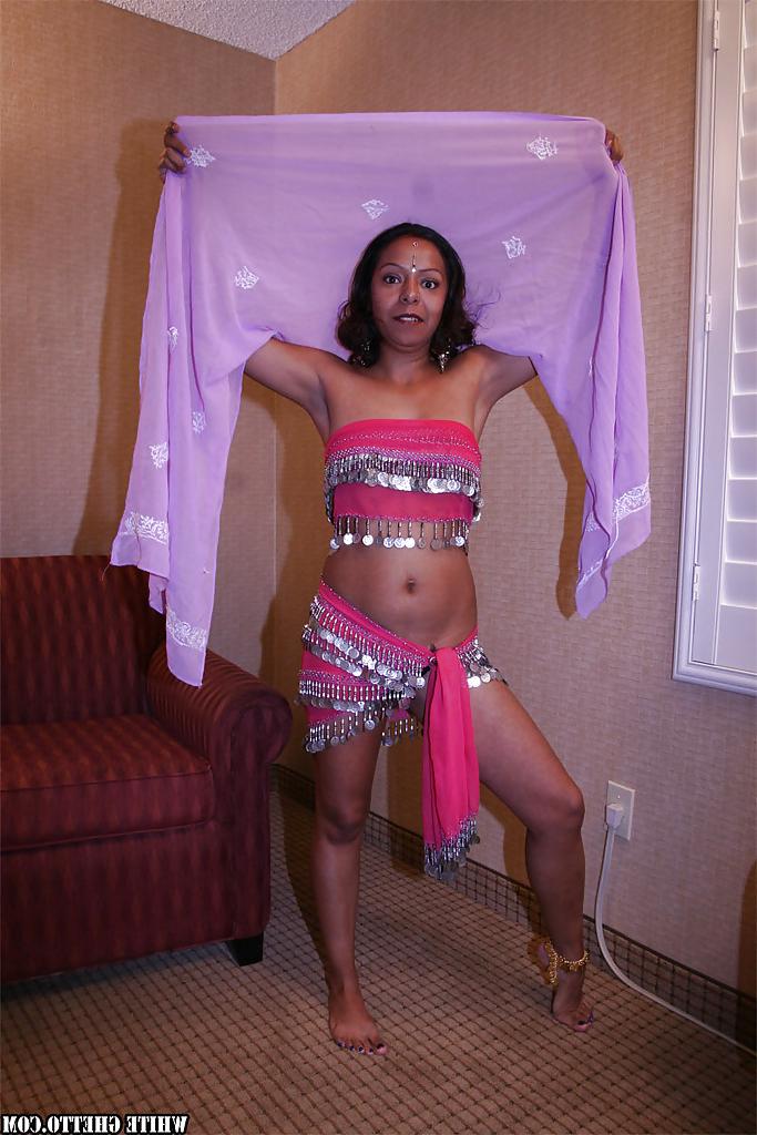 16P Lecherous indian lady revealing her small tits and pussy