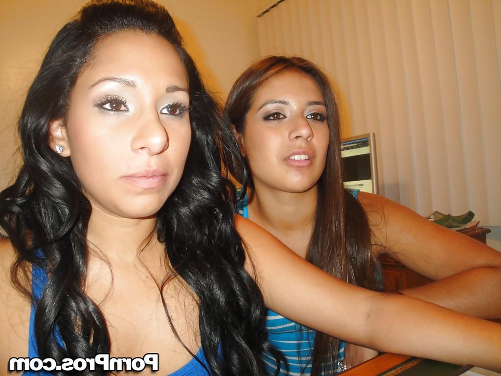 16P Latina teens Jynx Maze and Kim Kennedy kiss and and suck each others tits
